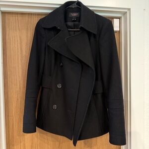 Victoria's Secret Classic Black Peacoat